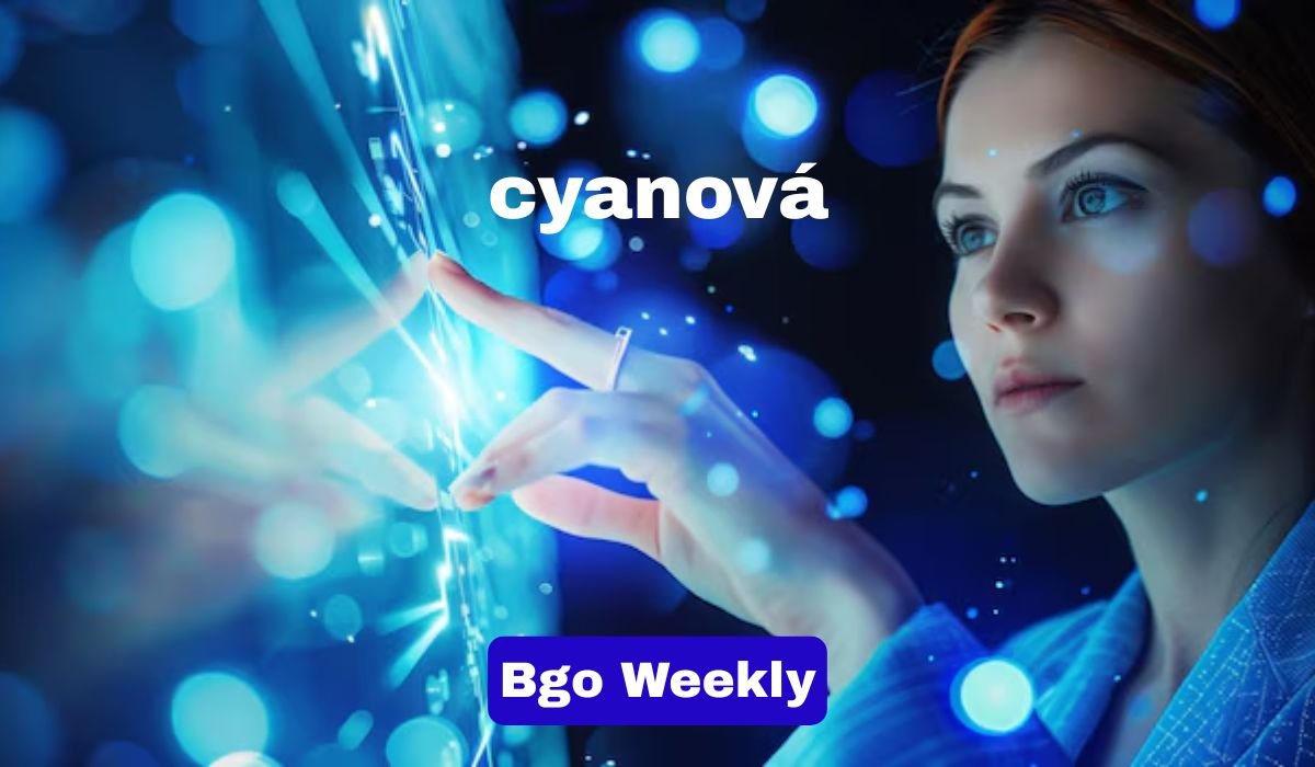 cyanová